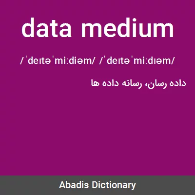 معنی data medium